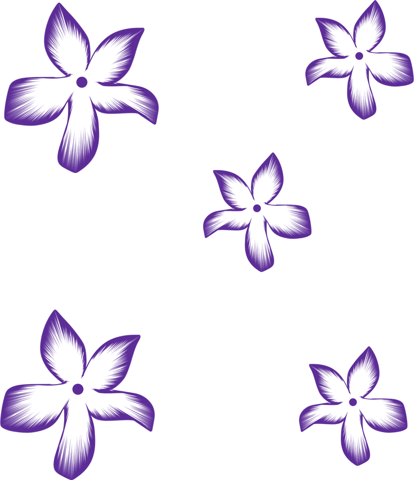 Pattern rustic flower purple